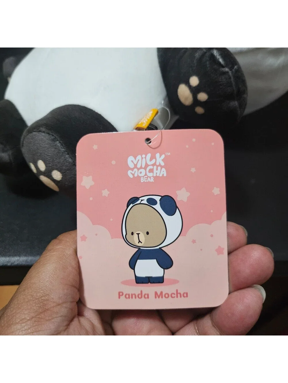 14-inch Panda Mocha plush from the Milk Mocha Bear collection
